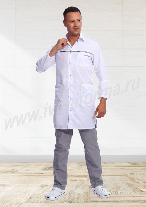 Халат медицинский мужской арт. М-20-158-ТС